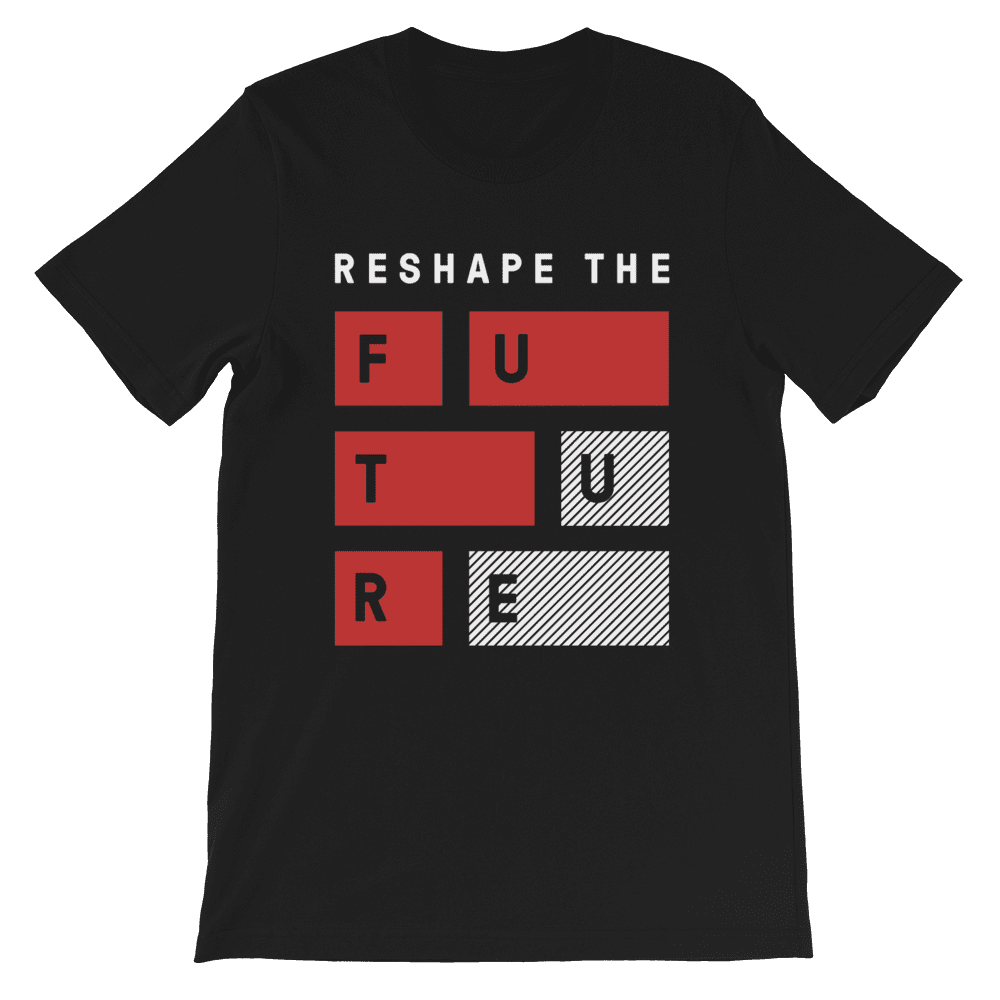 Download Reshape the Future - ByFusion Black Short-Sleeve Unisex T-Shirt | ByFusion Global Inc.